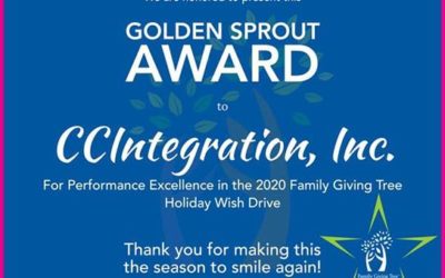 CCI’s 2020 Holiday Gift Drive Receives Top 15 Award!